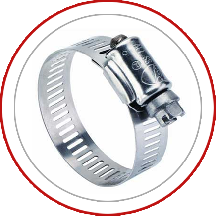 Hose Clamp, Perforated Worm Gear Clamps, Embossed Worm Gear Clamps, Golden Seal, Dubai